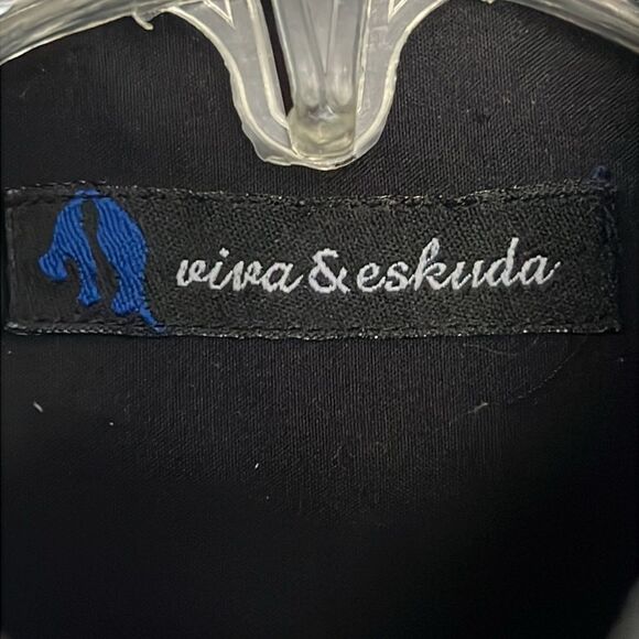 🔥 VIVA & ESKUDA Dubai Polo Team - Black LS Button Down Shirt Men Sz Medium - EU - Picture 11 of 14